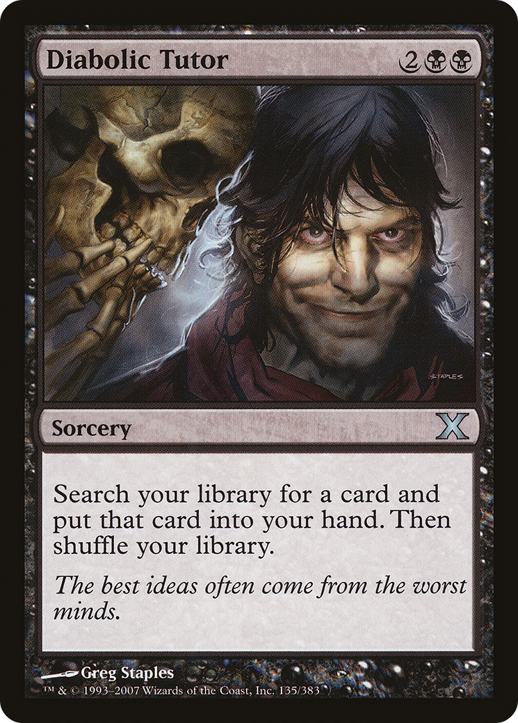 Diabolic Tutor (10E-135) (Foil)