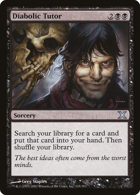 Diabolic Tutor (10E-135) (Foil)