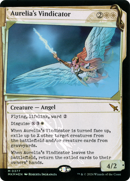 Aurelia's Vindicator (MKM-377) (Showcase) (Invisible Ink) (Foil)