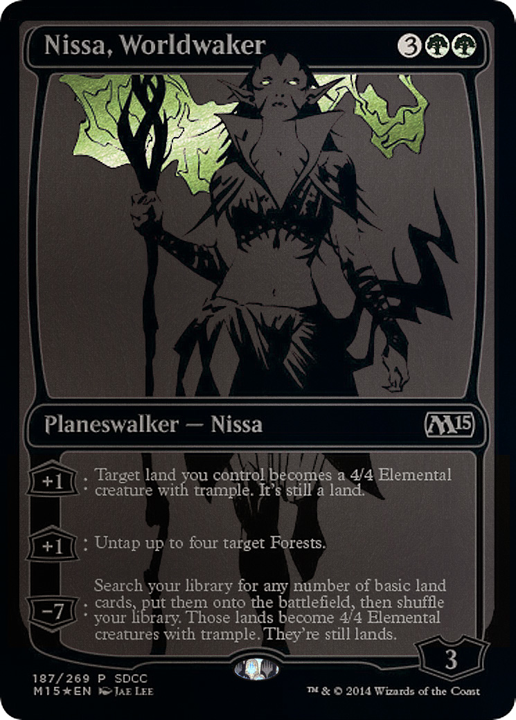 Nissa, Worldwaker (MEDIA-187) (Foil)
