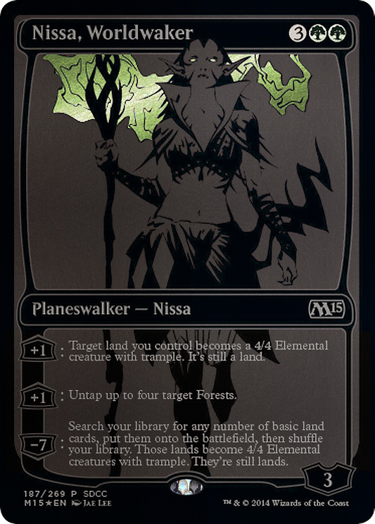 Nissa, Worldwaker (MEDIA-187) (Foil)