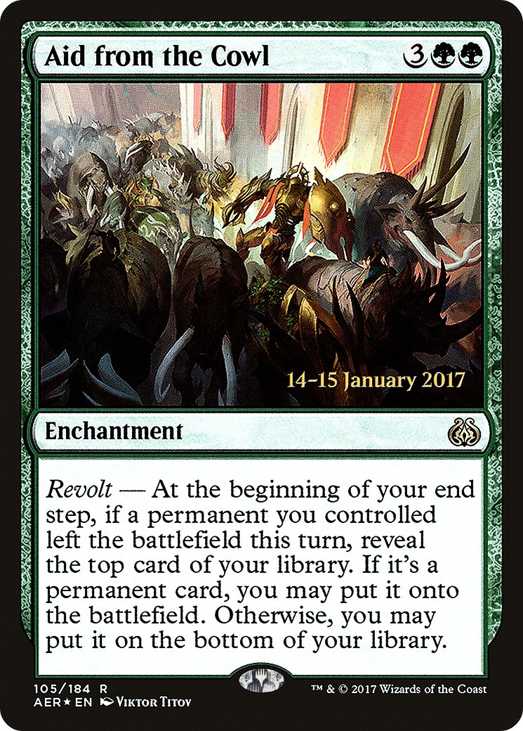 Aid from the Cowl (PRE-105S) (Foil)