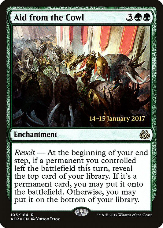 Aid from the Cowl (PRE-105S) (Foil)