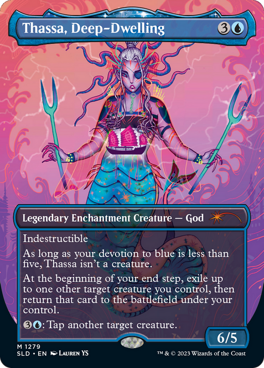 Thassa, Deep-Dwelling (SLD-1279) (Borderless) (Foil)