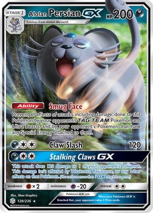Alolan Persian GX (CEC-129) (Holofoil)