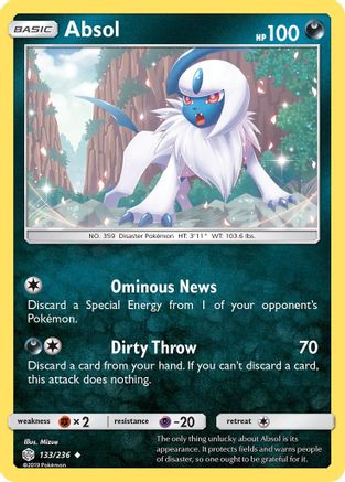Absol (CEC-133) (Reverse Holofoil)