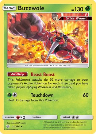 Buzzwole (CEC-021) (Reverse Holofoil)