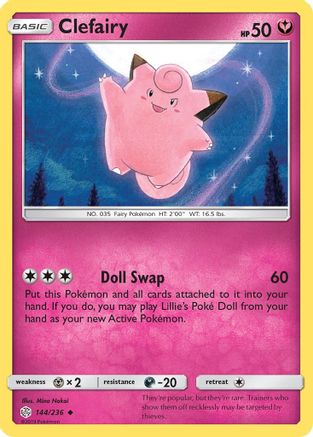 Clefairy (CEC-144) (Reverse Holofoil)