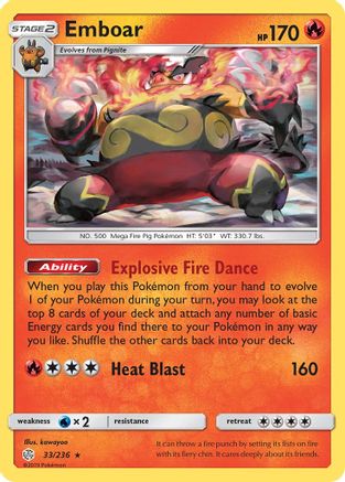 Emboar (CEC-033) (Reverse Holofoil)