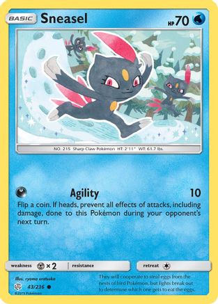 Sneasel (CEC-043) (Reverse Holofoil)