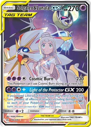 Solgaleo & Lunala GX (Full Art) (CEC-) (Holofoil)
