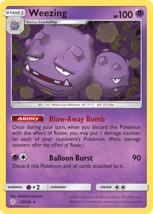 Weezing (CEC-077) (Reverse Holofoil)