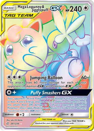 Mega Lopunny & Jigglypuff GX (Secret) (CEC-) (Holofoil)