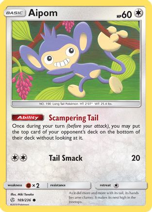 Aipom (CEC-169) (Reverse Holofoil)