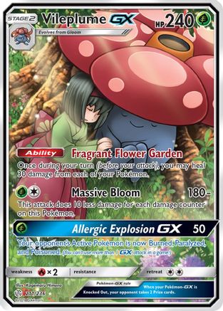 Vileplume GX (Full Art) (CEC-) (Holofoil)