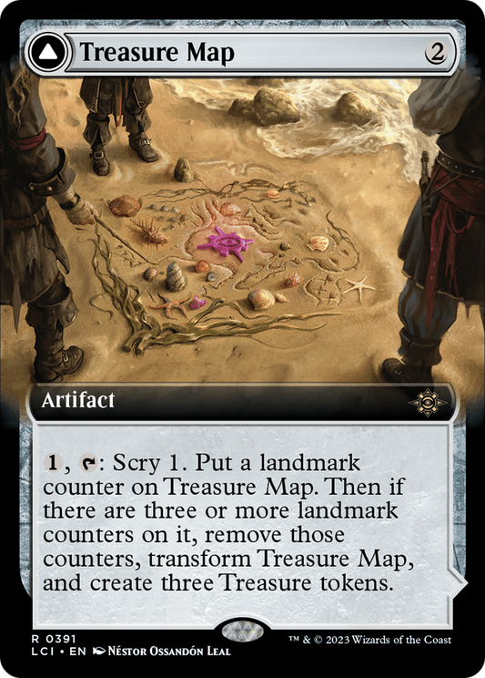 Treasure Map // Treasure Cove (LCI-391) (Extended Art) (Foil)