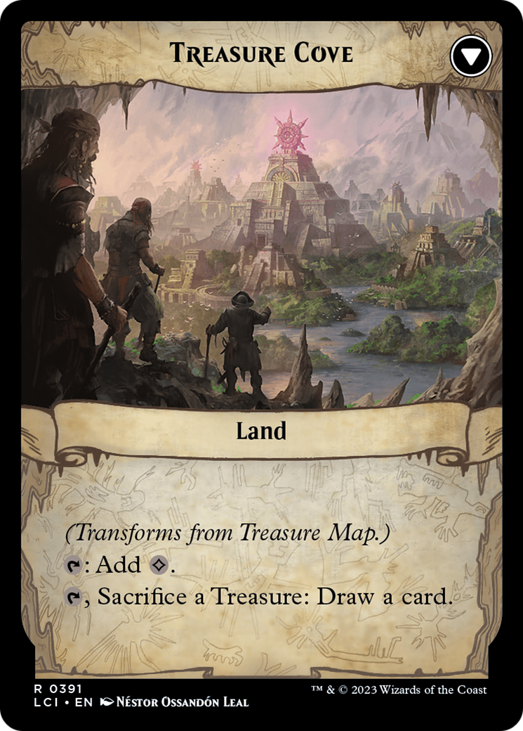 Treasure Map // Treasure Cove (LCI-391) (Extended Art) (Foil)