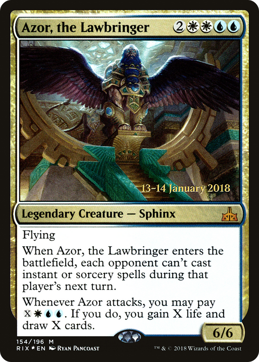 Azor, the Lawbringer (PRE-154S) (Foil)