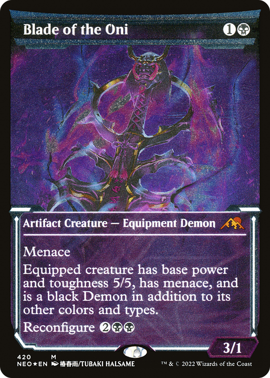 Blade of the Oni (NEO-420) (Showcase) (Etched Foil)