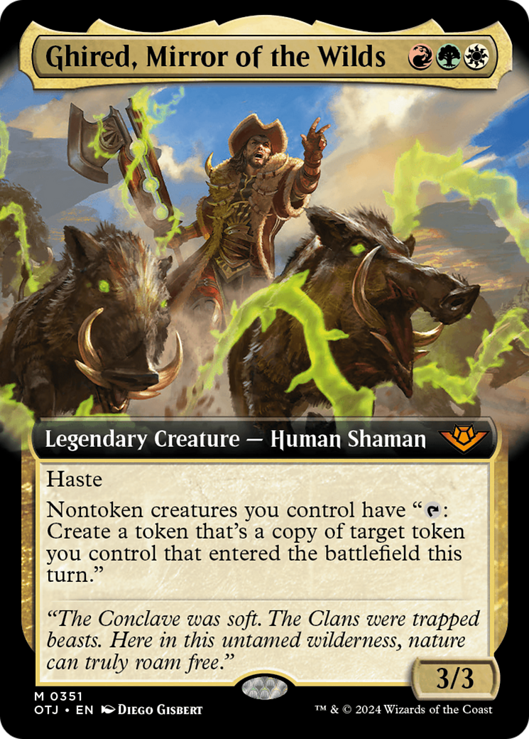 Ghired, Mirror of the Wilds (OTJ-351) (Extended Art)