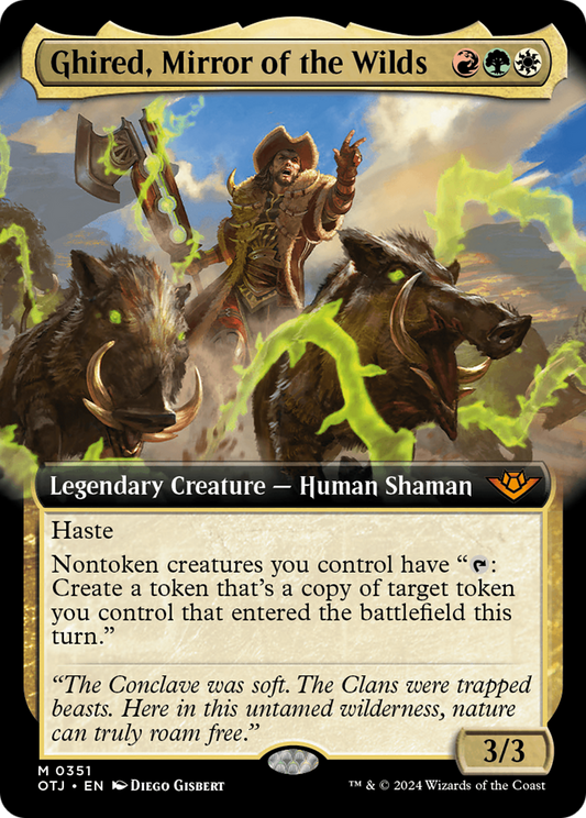 Ghired, Mirror of the Wilds (OTJ-351) (Extended Art) (Foil)