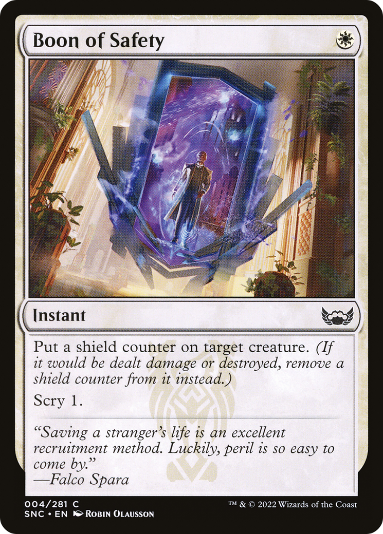 Boon of Safety (SNC-004) (Foil)