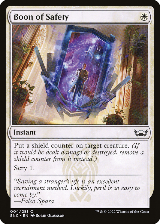 Boon of Safety (SNC-004) (Foil)
