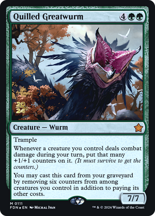 Quilled Greatwurm (PRE-111S) (Foil)