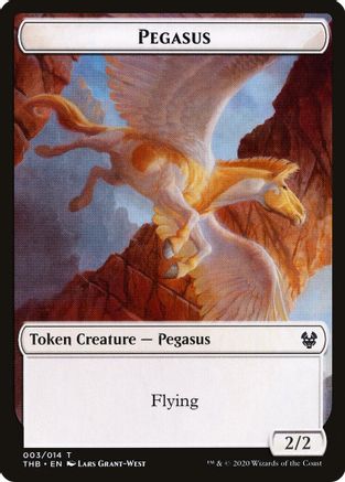 Pegasus // Satyr Double-Sided Token (THB-3 // 9) (Foil)