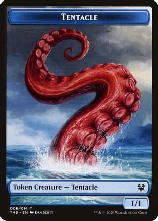 Tentacle // Satyr Double-Sided Token (THB-6 // 9) (Foil)