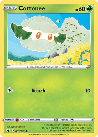 Cottonee (SSH-005) (Reverse Holofoil)