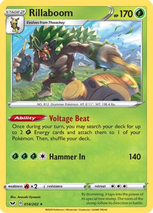 Rillaboom (014) (SSH-014) (Holofoil)
