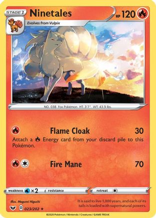 Ninetales (SSH-023) (Reverse Holofoil)
