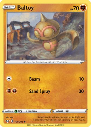 Baltoy (101) (SSH-101) (Reverse Holofoil)