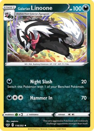 Galarian Linoone (SSH-118)