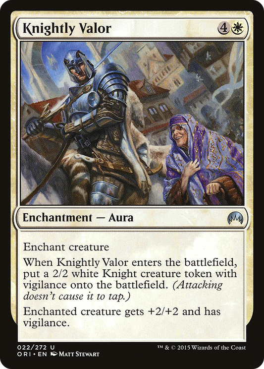 Knightly Valor (ORI-022) (Foil)