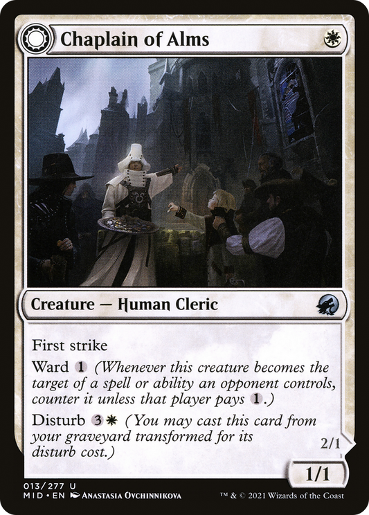 Chaplain of Alms // Chapel Shieldgeist (MID-013) (Foil)