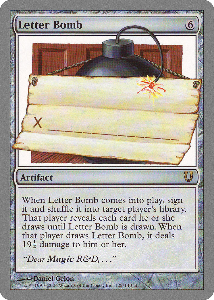 Letter Bomb (UNH-122)