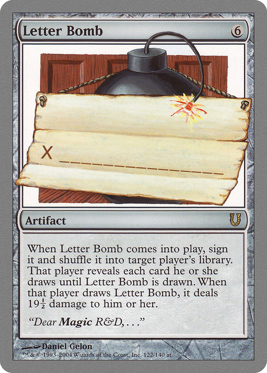 Letter Bomb (UNH-122)