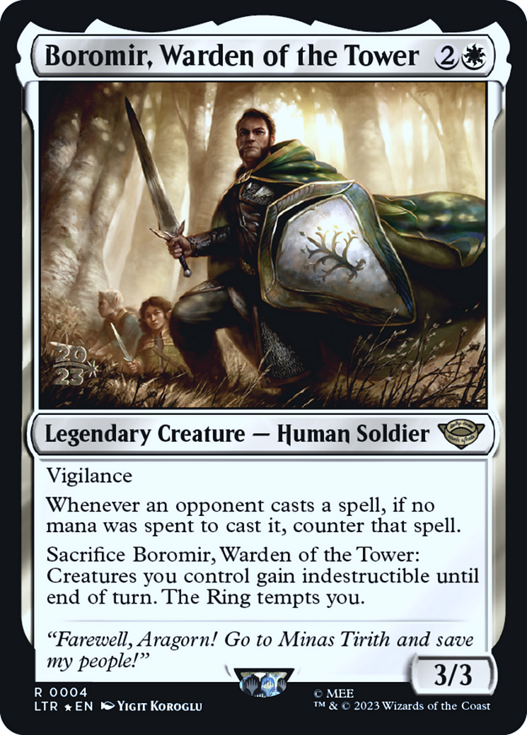 Boromir, Warden of the Tower (PRE-04S) (Foil)