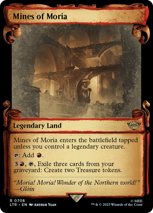 Mines of Moria (LTR-708) (Showcase) (Scroll) (Foil)