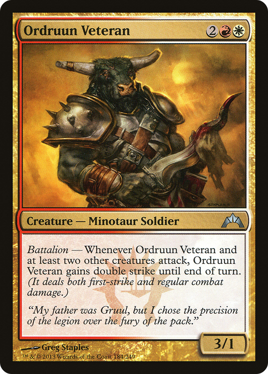 Ordruun Veteran (GTC-184) (Foil)