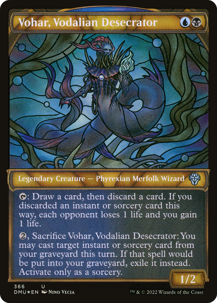 Vohar, Vodalian Desecrator (DMU-366) (Showcase) (Textured Foil)