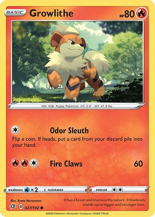 Growlithe (RCL-027) (Reverse Holofoil)