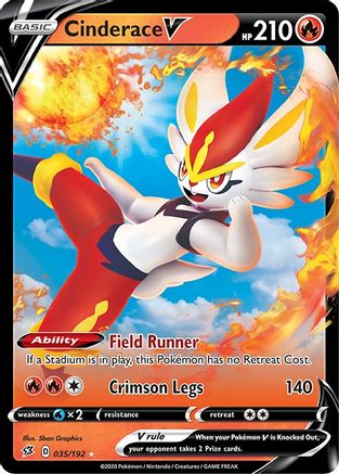 Cinderace V (RCL-035) (Holofoil)