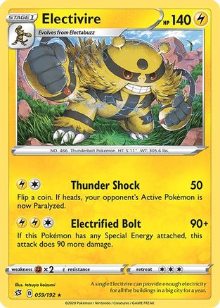 Electivire (RCL-059) (Reverse Holofoil)