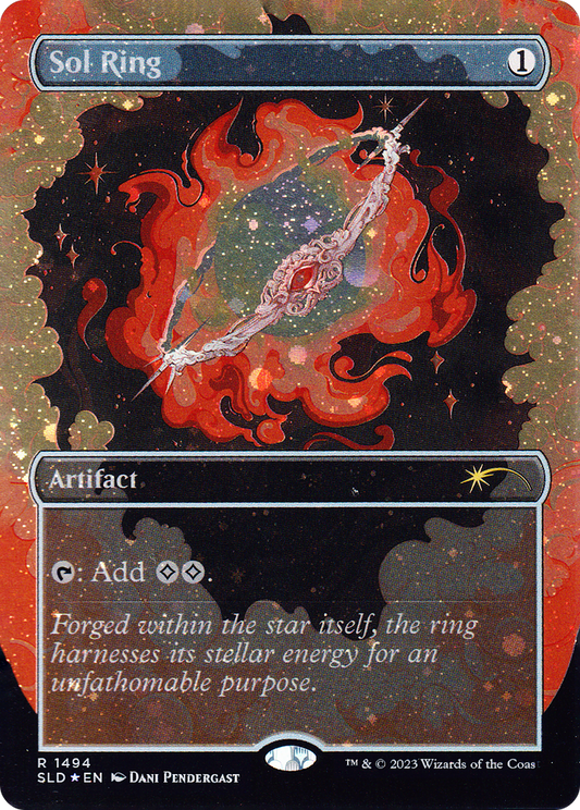 Sol Ring (SLD-1494★) (Borderless) (Galaxy) (Foil)