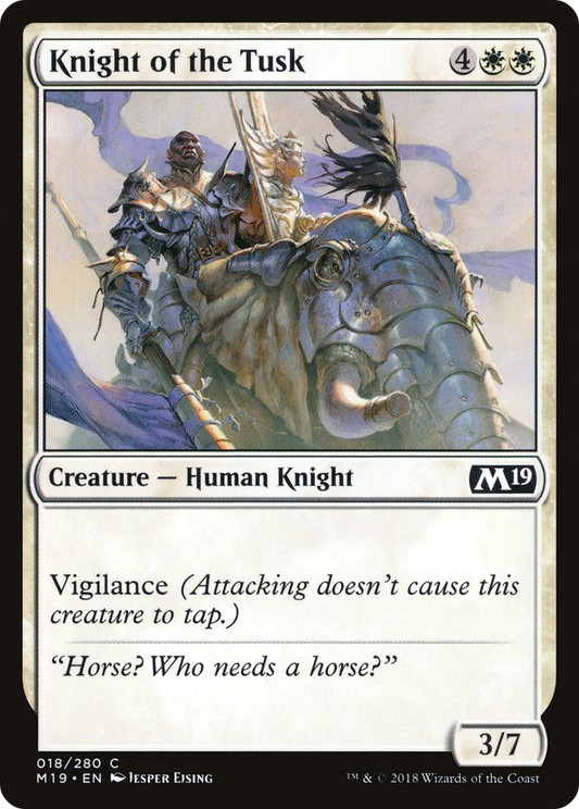 Knight of the Tusk (M19-018) (Foil)