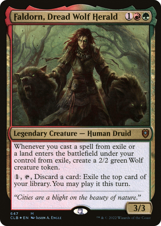Faldorn, Dread Wolf Herald (CLB-647) (Foil)