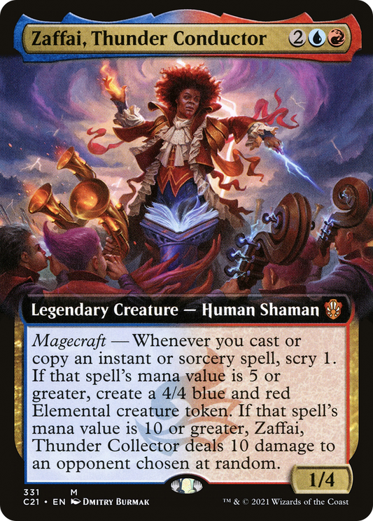 Zaffai, Thunder Conductor (C21-331) (Extended Art)